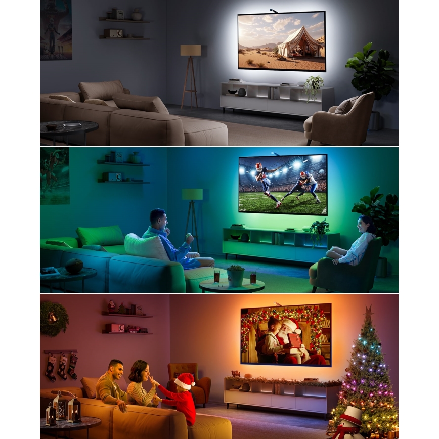 Govee - TV Backlight 3 Lite TV 75-85" SMART LED aizmugurējais apgaismojums RGBICW Wi-Fi IP67