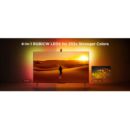 Govee - TV Backlight 3 Lite TV 75-85" SMART LED aizmugurējais apgaismojums RGBICW Wi-Fi IP67