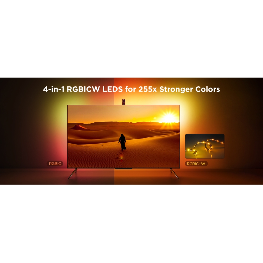 Govee - TV Backlight 3 Lite TV 75-85" SMART LED aizmugurējais apgaismojums RGBICW Wi-Fi IP67