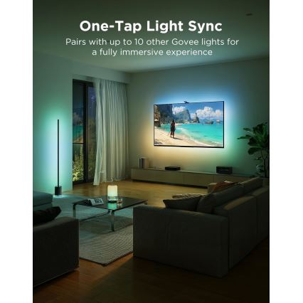Govee - TV Backlight 3 Pro 55-65 Viedais RGBIC LED aizmugures apgaismojums ar Wi-Fi