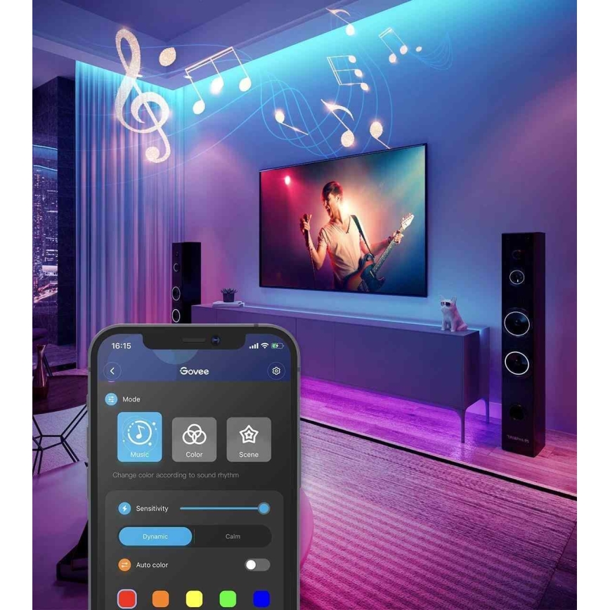 Govee - Wi-Fi RGB Viedā LED josla 5m