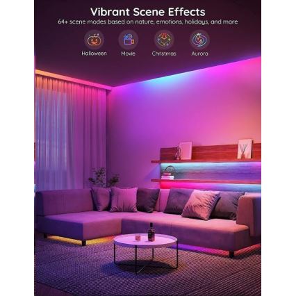 Govee - Wi-Fi RGBIC PRO Smart LED josla 10m