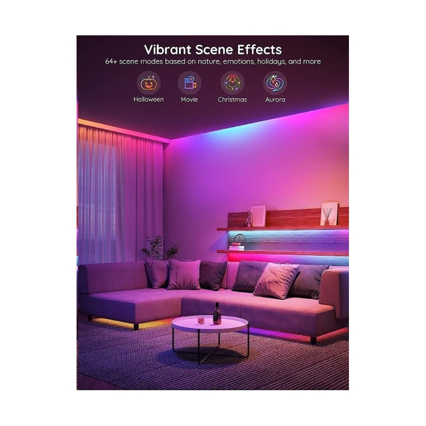 Govee - Wi-Fi RGBIC PRO Smart LED josla 10m