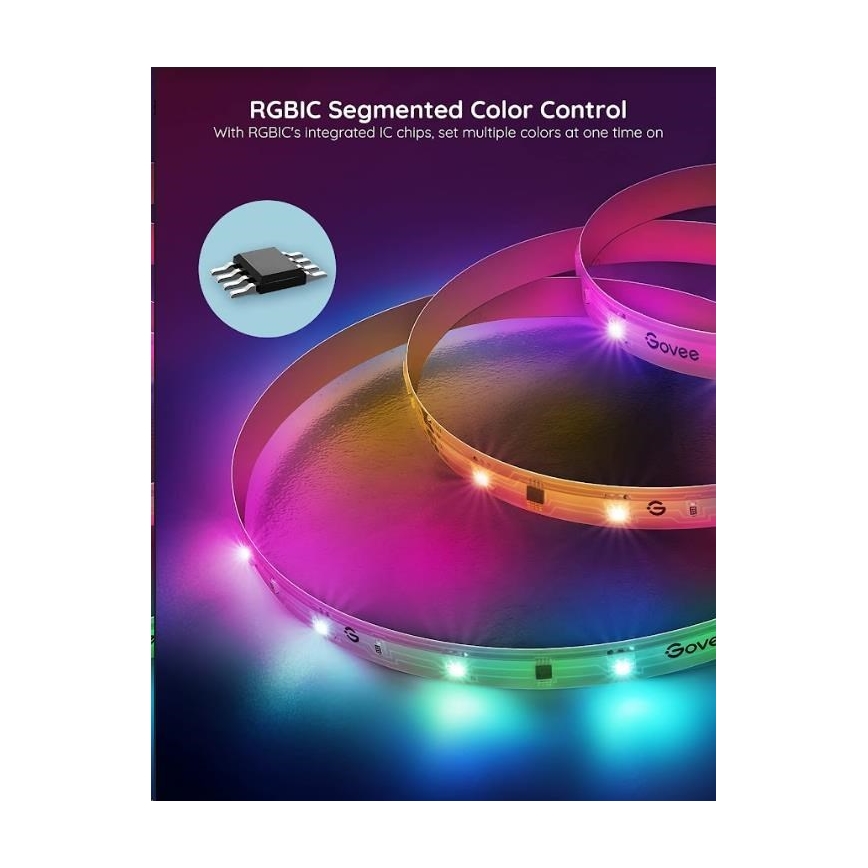 Govee - Wi-Fi RGBIC PRO Smart LED josla 10m