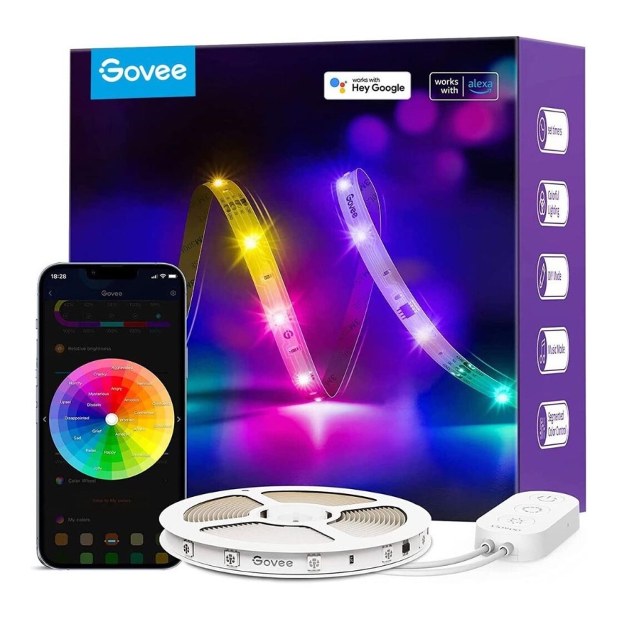 Govee - Wi-Fi RGBIC Smart PRO LED josla 5m