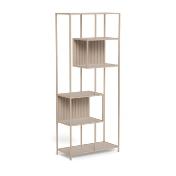 Grāmatplaukts SARON 77x185 cm pelēks