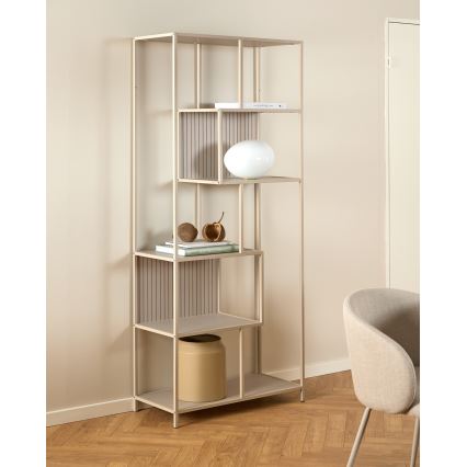 Grāmatplaukts SARON 77x185 cm pelēks
