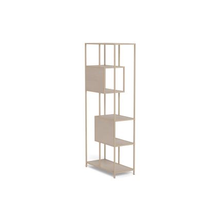 Grāmatplaukts SARON 77x185 cm pelēks