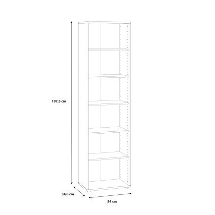 Grāmatplaukts URAN balts