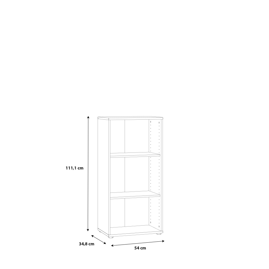 Grāmatplaukts URAN, balts