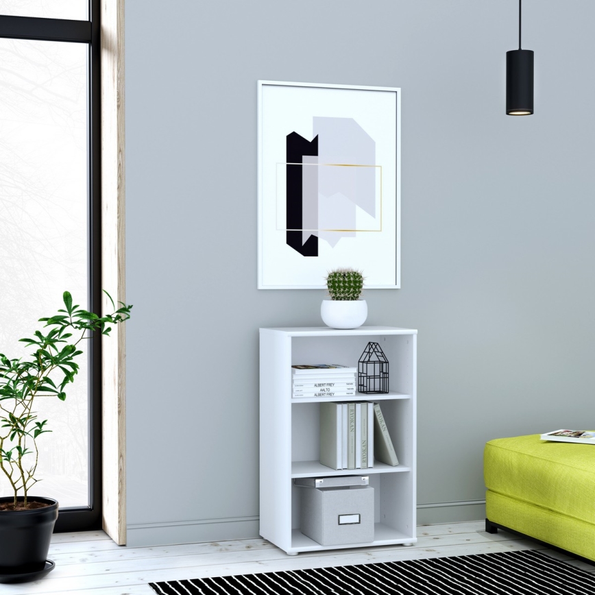 Grāmatplaukts URAN, balts