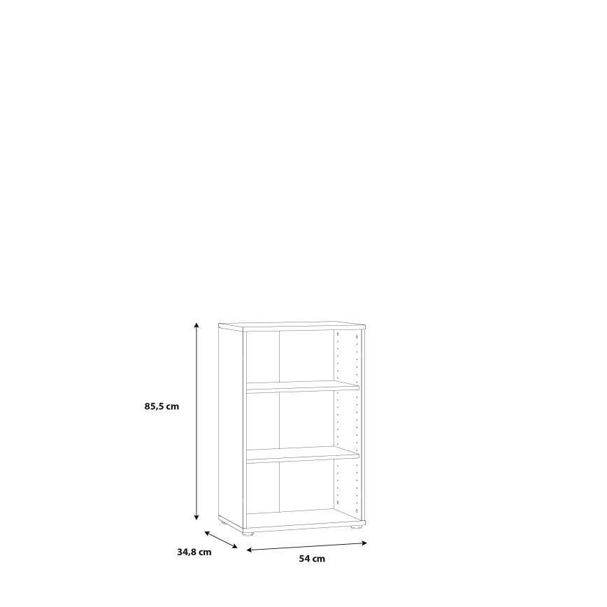 Grāmatplaukts URAN, balts