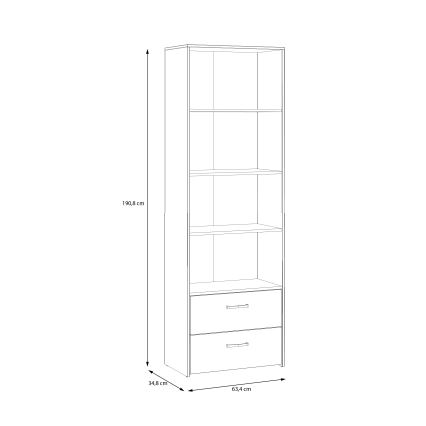 Grāmatplaukts URO — amatnieka ozols/balts