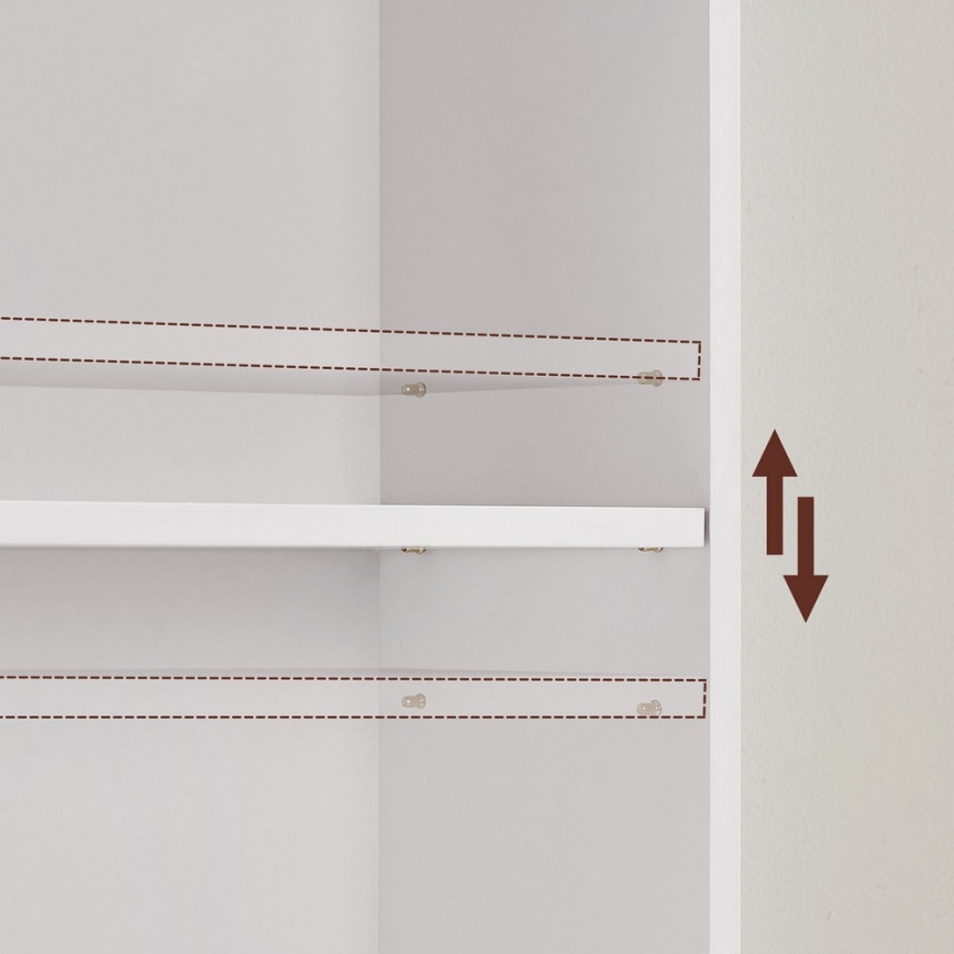 Grāmatu plaukts DOVARO balts