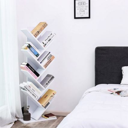 Grāmatu plaukts LIVARO balts