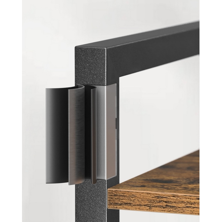 Grāmatu plaukts NAVARO brūns/melns