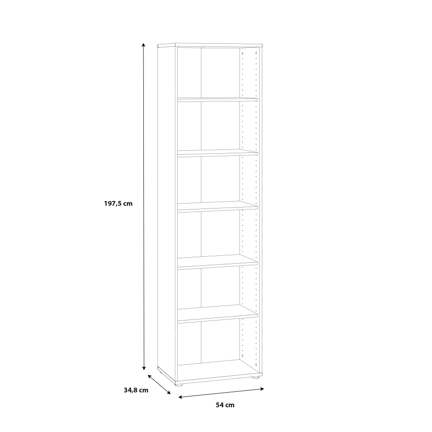 Grāmatu plaukts URAN balts