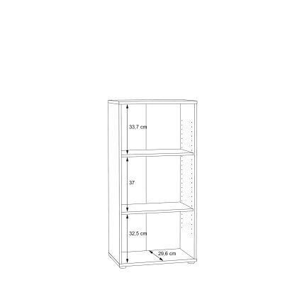 Grāmatu plaukts URAN — ozols Artisan