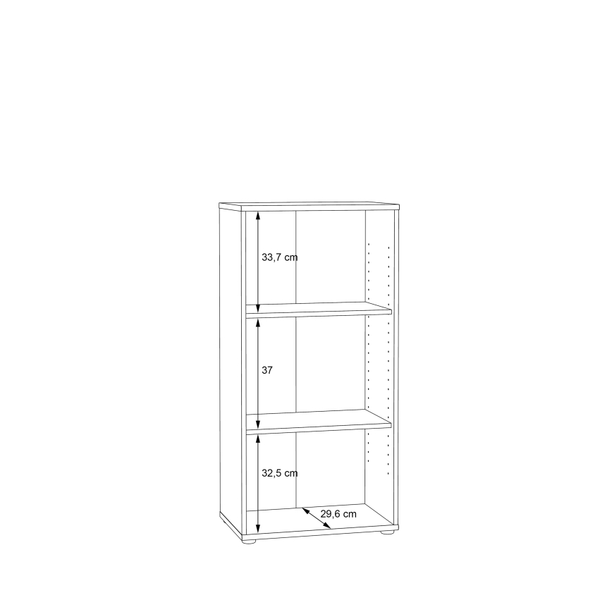 Grāmatu plaukts URAN — ozols Artisan