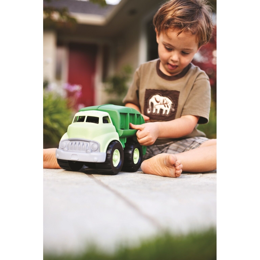 Green Toys - Atkritumu pārstrādes kravas automašīna zaļa