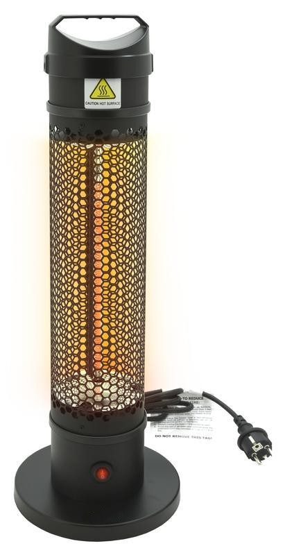 Grīdas infrasarkanais sildītājs 1000W/230V IP44 melna