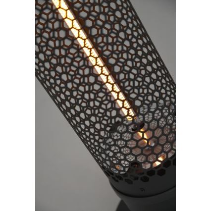 Grīdas infrasarkanais sildītājs 1000W/230V IP44 melna