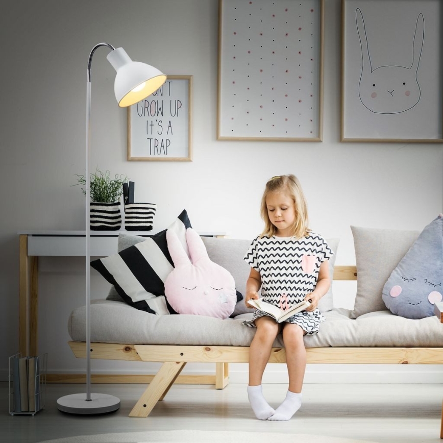 Grīdas lampa 1xE27/25W/230V balta