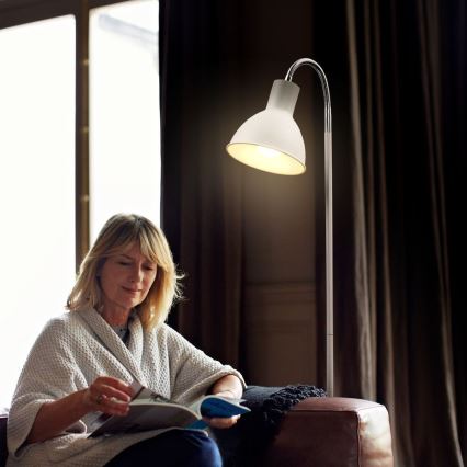 Grīdas lampa 1xE27/25W/230V balta