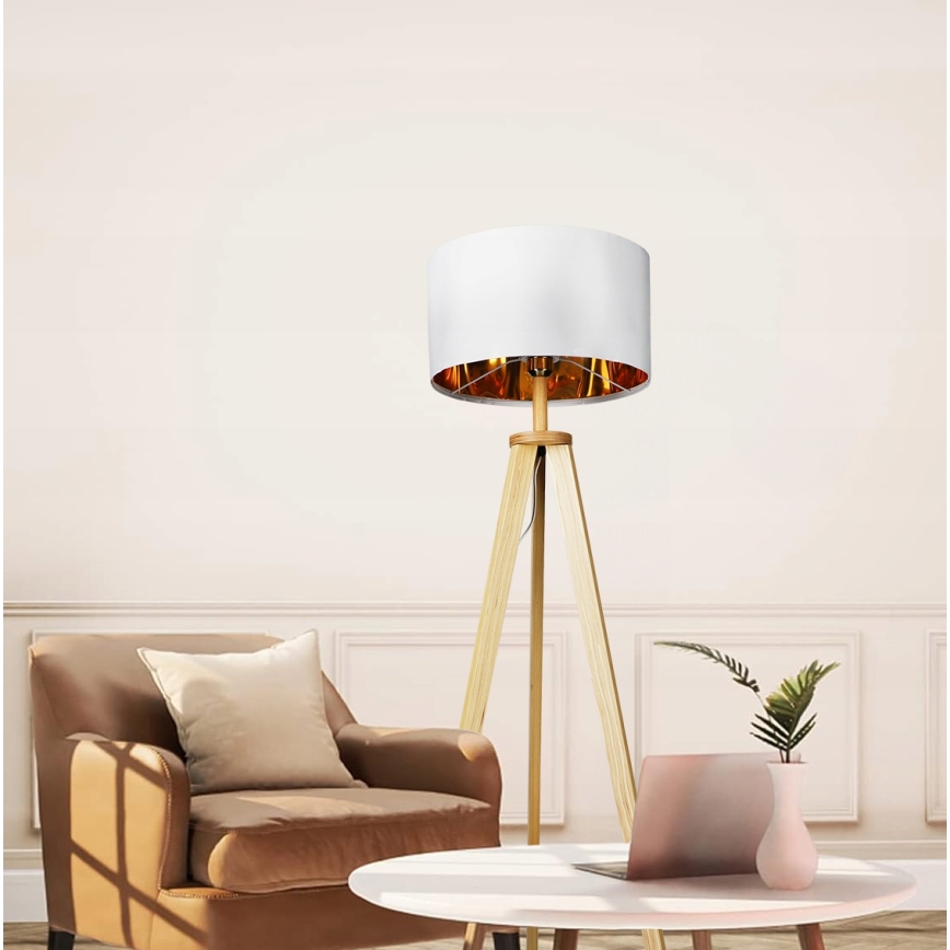 Grīdas lampa 1xE27/40W/230V balta