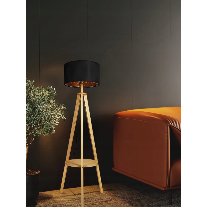 Grīdas lampa 1xE27/40W/230V melna