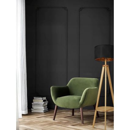 Grīdas lampa 1xE27/40W/230V melna