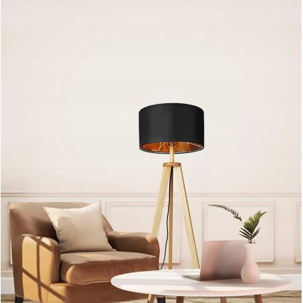 Grīdas lampa 1xE27/40W/230V melna