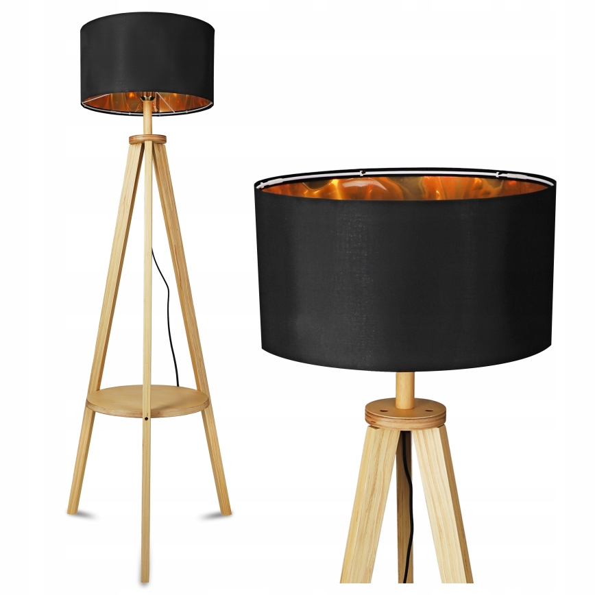 Grīdas lampa 1xE27/40W/230V melna