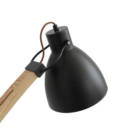 Grīdas lampa 1xE27/60W/230V osis/melna