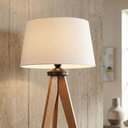 Grīdas lampa AIDA 1xE27/15W/230V ozola/krēmkrāsas