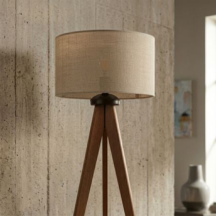 Grīdas lampa AIDA 1xE27/15W/230V ozols/rafija