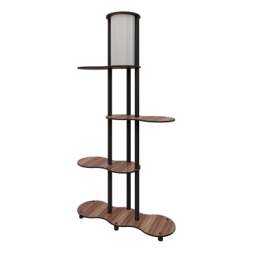Grīdas lampa ar plauktiem NOTO 1xE27/40W/230V brūna/melna