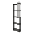 Grīdas lampa ar plauktiem NOTO 1xE27/40W/230V melna