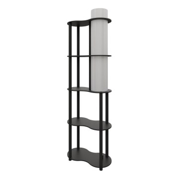 Grīdas lampa ar plauktiem NOTO 1xE27/40W/230V melna