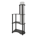 Grīdas lampa ar plauktiem NOTO 1xE27/40W/230V melna
