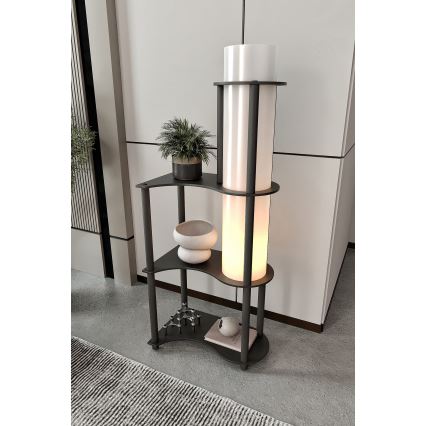 Grīdas lampa ar plauktiem NOTO 1xE27/40W/230V melna