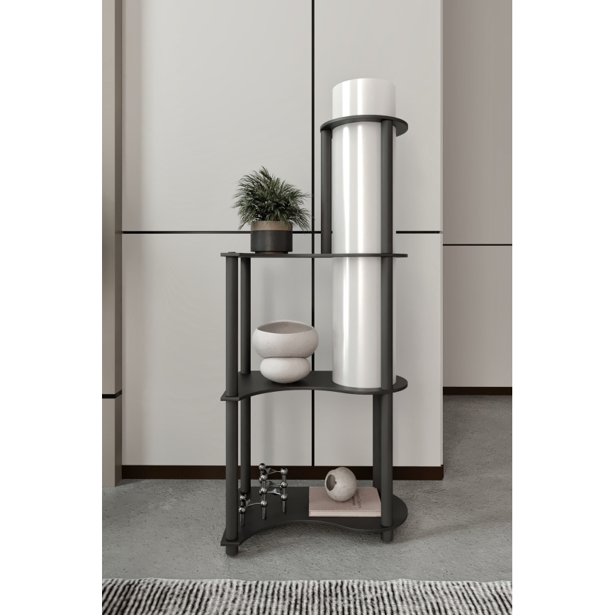 Grīdas lampa ar plauktiem NOTO 1xE27/40W/230V melna