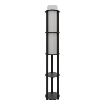 Grīdas lampa ar plauktiem NOTO 1xE27/40W/230V melna