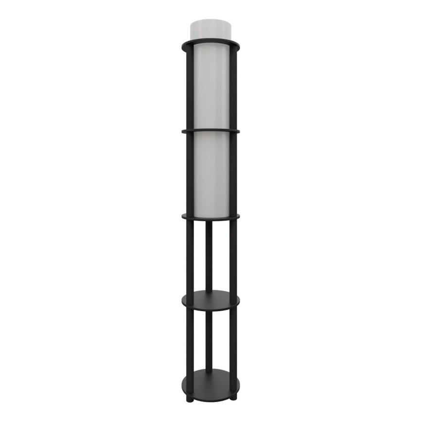 Grīdas lampa ar plauktiem NOTO 1xE27/40W/230V melna