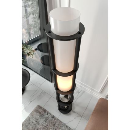 Grīdas lampa ar plauktiem NOTO 1xE27/40W/230V melna