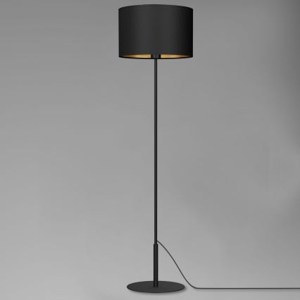 Grīdas lampa ARDEN 1xE27/60W/230V melna/zeltaina