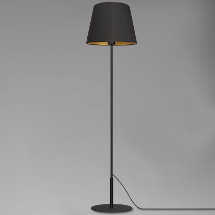 Grīdas lampa ARDEN 1xE27/60W/230V melna/zeltaina