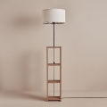 Grīdas lampa AYD 1x E27/40W/230V brūna/balta