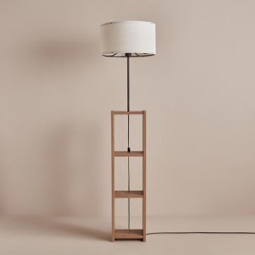 Grīdas lampa AYD 1x E27/40W/230V brūna/balta