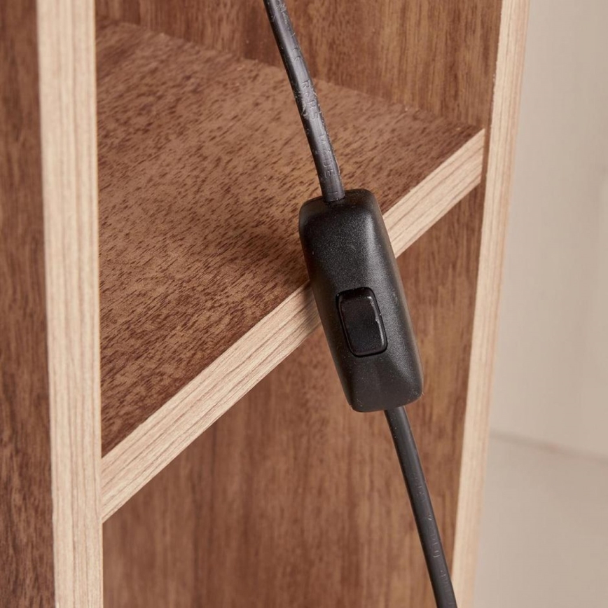 Grīdas lampa AYD 1x E27/40W/230V brūna/balta